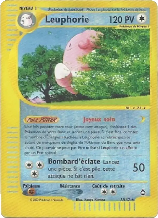 Carte Pokémon Leuphorie #6 — Aquapolis