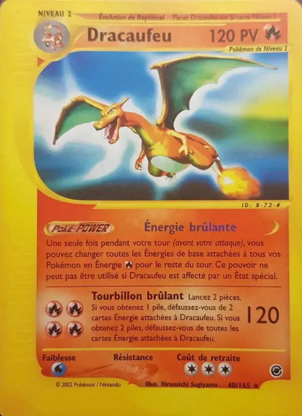 Carte Pokémon Dracaufeu #40 — Expédition