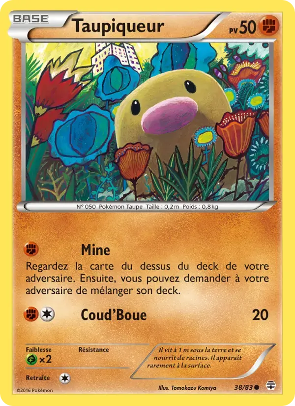 Carte Pokémon Taupiqueur #38 — Générations