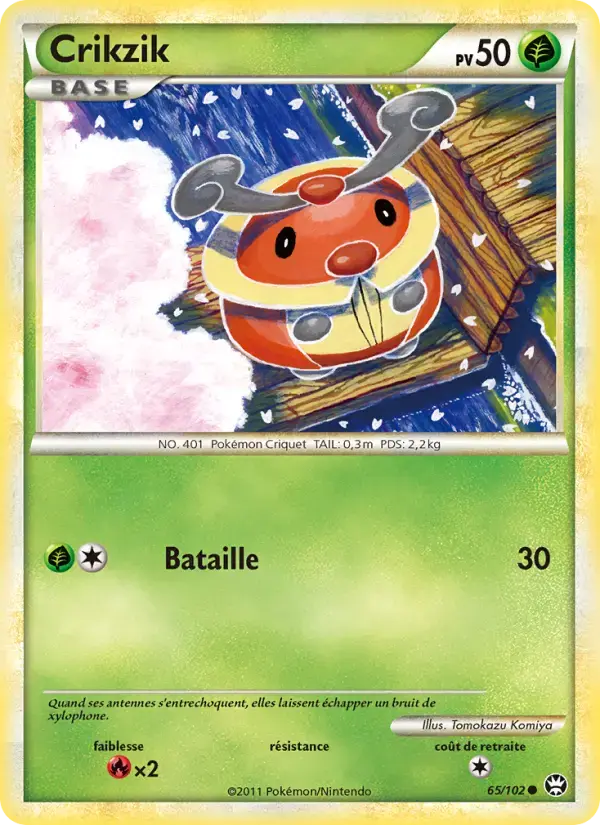 Carte Pokémon Crikzik #65 — Triomphe