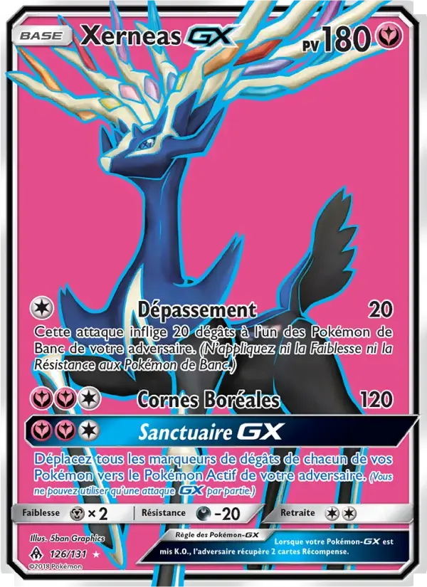 Carte Pokémon Xerneas GX #126 — Lumière Interdite