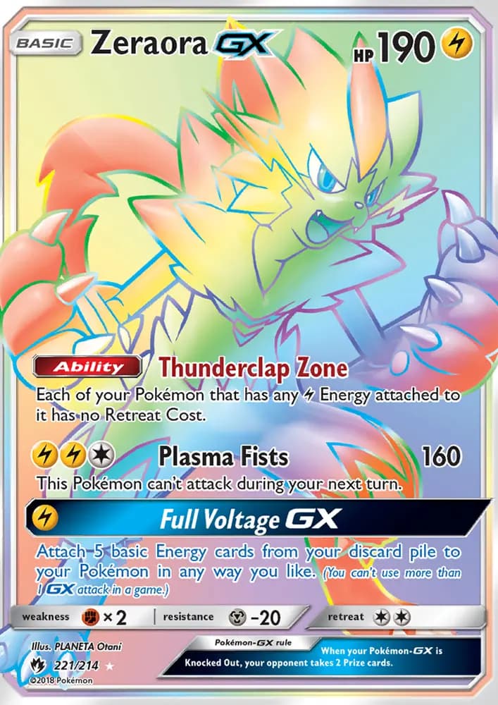 Zeraora GX #221 — Lost Thunder