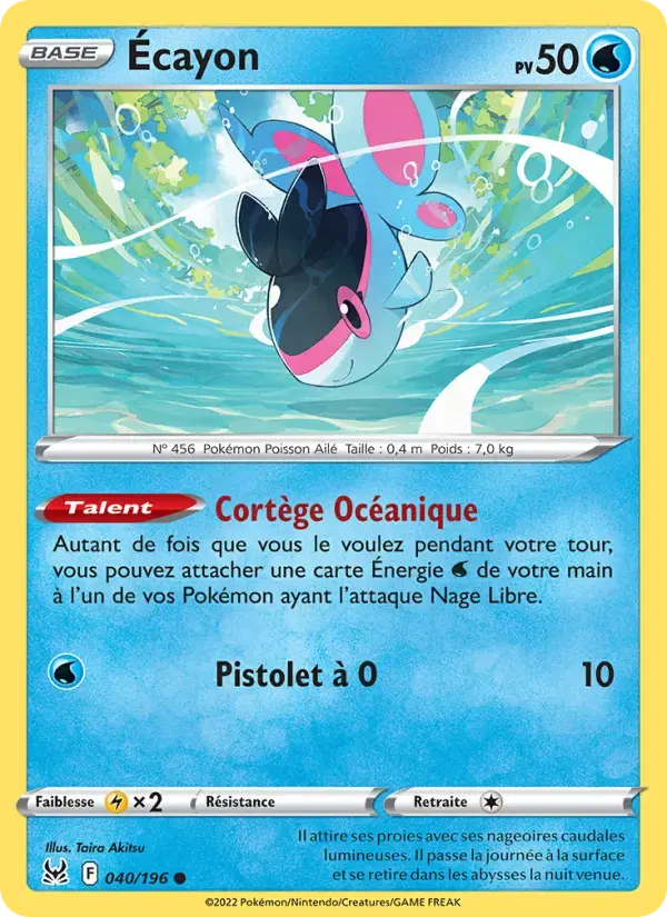 Carte Pokémon Écayon #040 — Origine Perdue