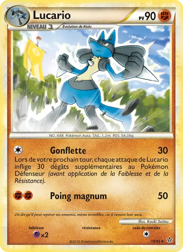 Carte Pokémon Lucario #19 — Déchaînement