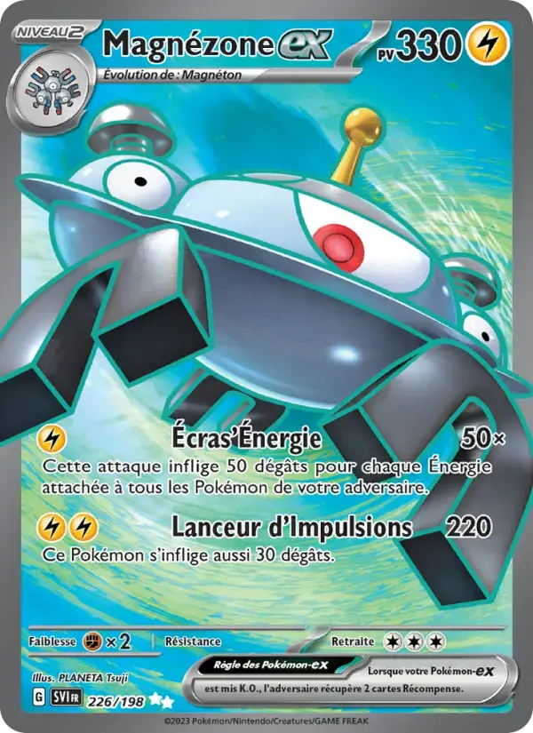 Carte Pokémon Magnézone-ex #226 — Écarlate et Violet