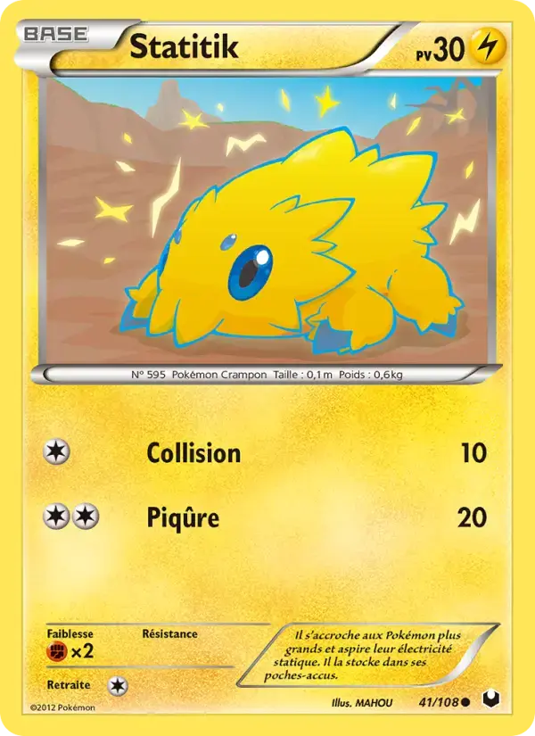 Carte Pokémon Statitik #41 — Explorateurs Obscurs