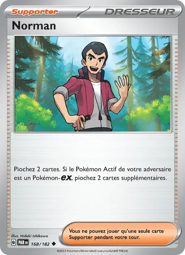 Carte Pokémon Norman #168 — Faille Paradoxe