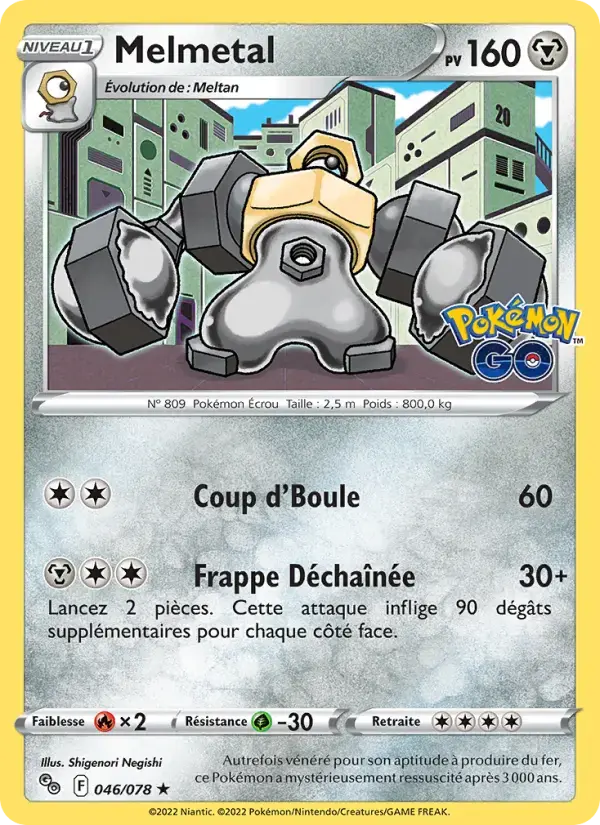 Carte Pokémon Melmetal #046 — Pokémon GO