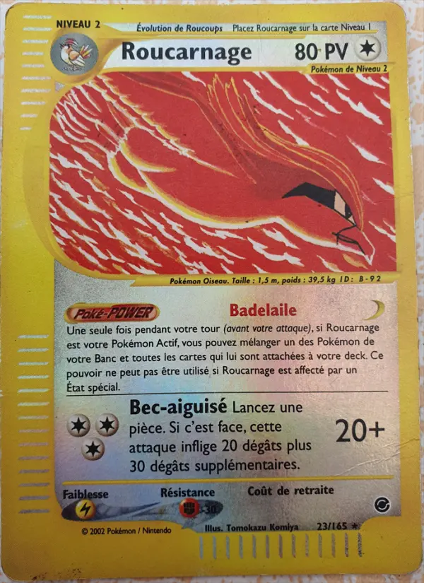 Carte Pokémon Roucarnage #23 — Expédition