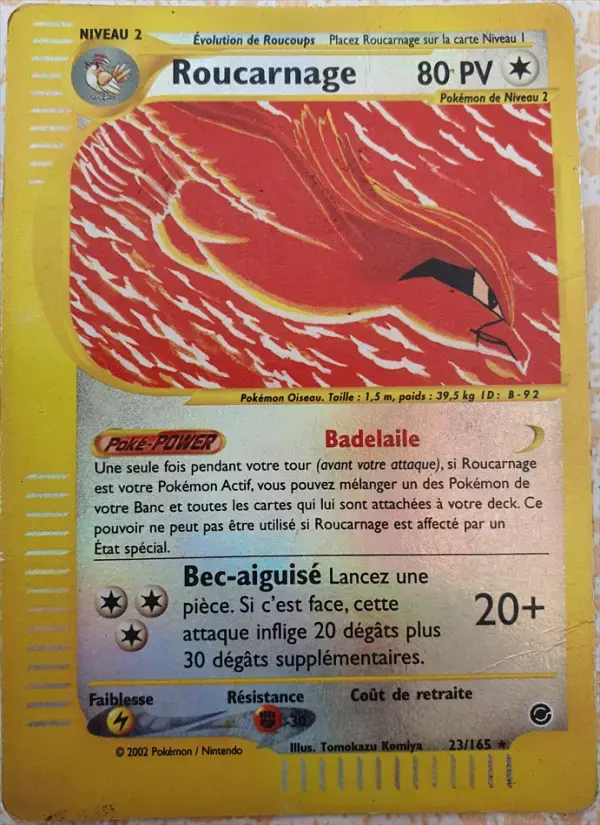 Carte Pokémon Roucarnage #23 — Expédition