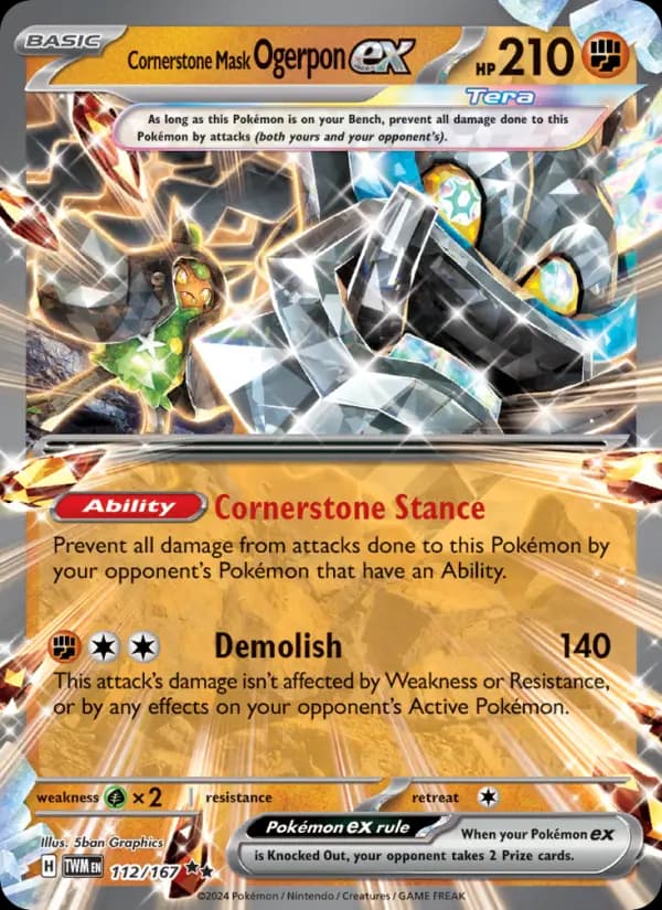 Cornerstone Mask Ogerpon ex #112 — Twilight Masquerade