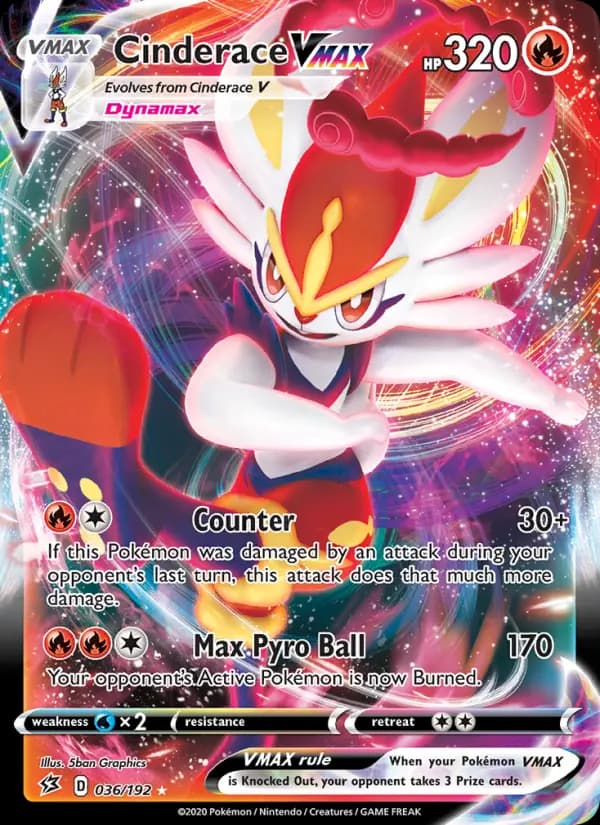 Cinderace VMAX #36 — Rebel Clash