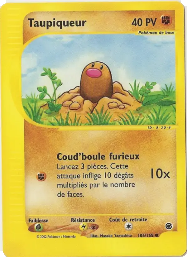 Carte Pokémon Taupiqueur #106 — Expédition