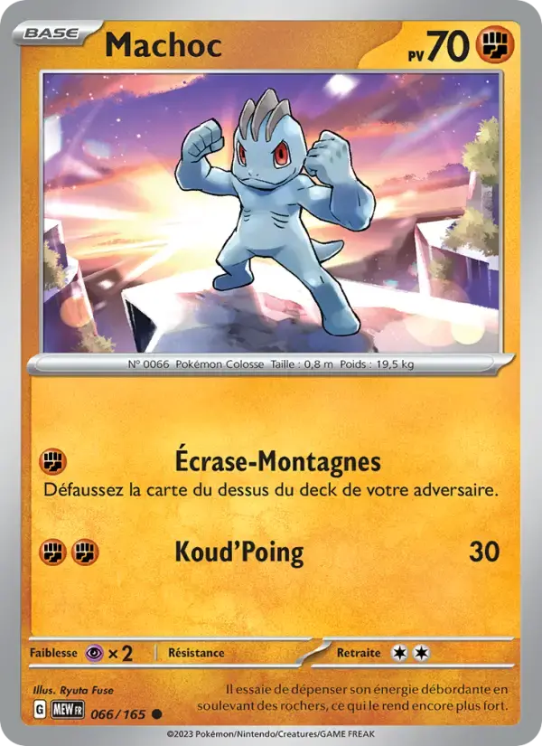 Carte Pokémon Machoc #066 — Pokémon 151