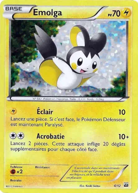 Carte Pokémon Emolga #6 — 2012 Promo McDonald's