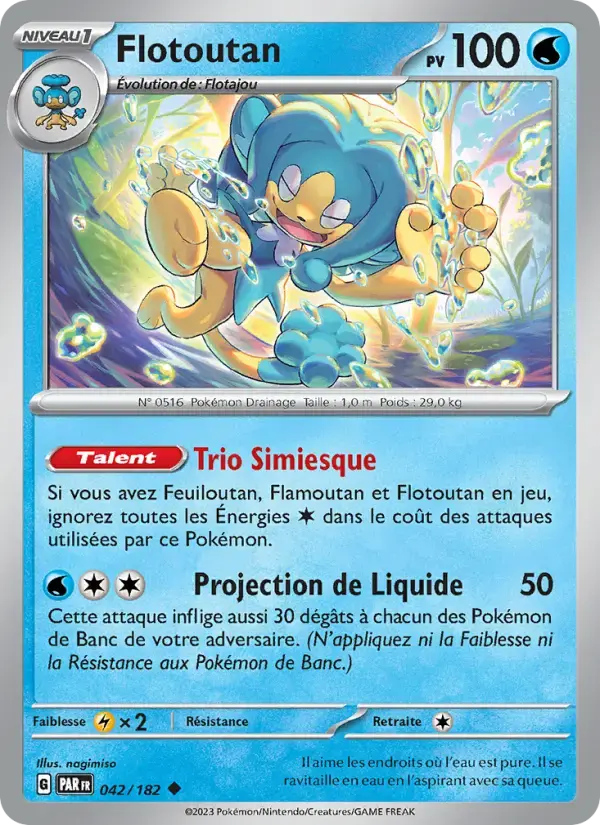 Carte Pokémon Flotoutan #042 — Faille Paradoxe