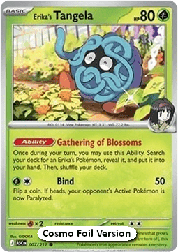 Erika's Tangela #007 Cosmos Holo — Ascended Heroes