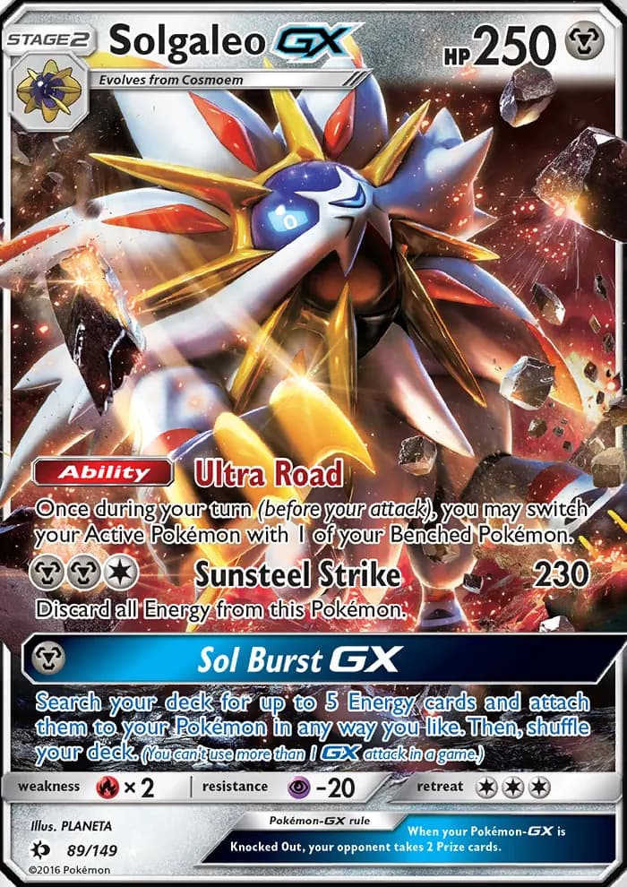 Solgaleo GX #89 — Sun & Moon
