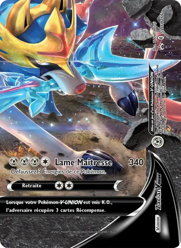 Carte Pokémon Zacian V-UNION #SWSH166 — Promos Épée et Bouclier