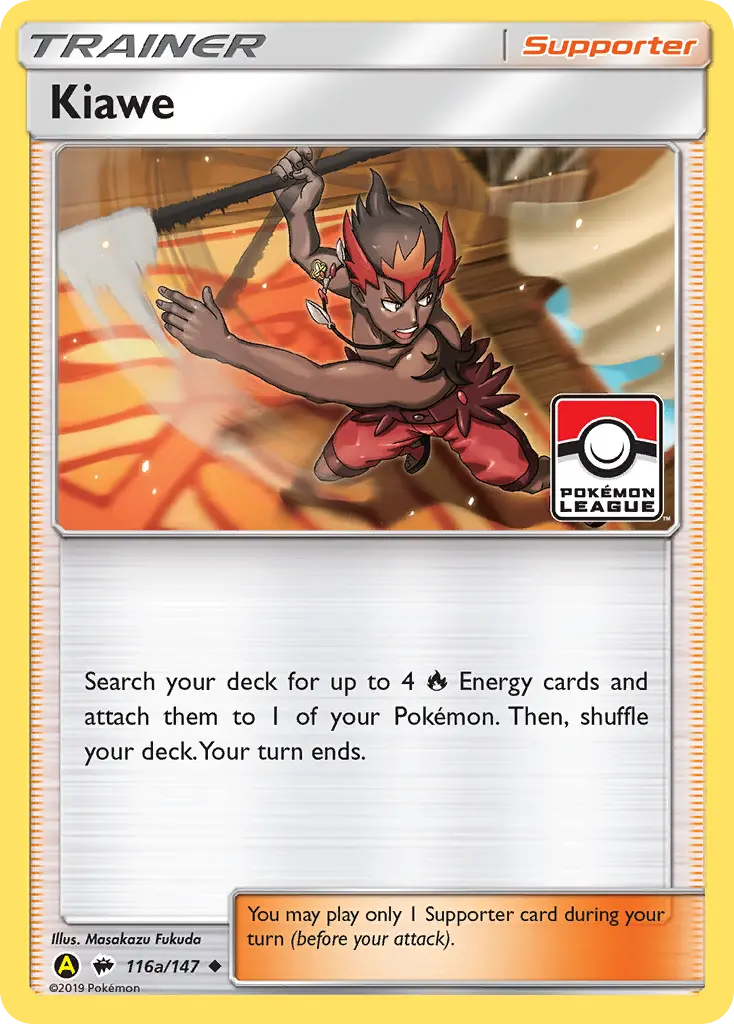 Carte Pokémon Kiawe #116a — Ombres Ardentes