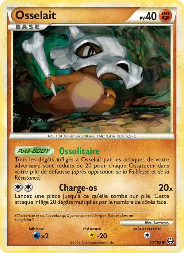 Carte Pokémon Osselait #60 — Triomphe