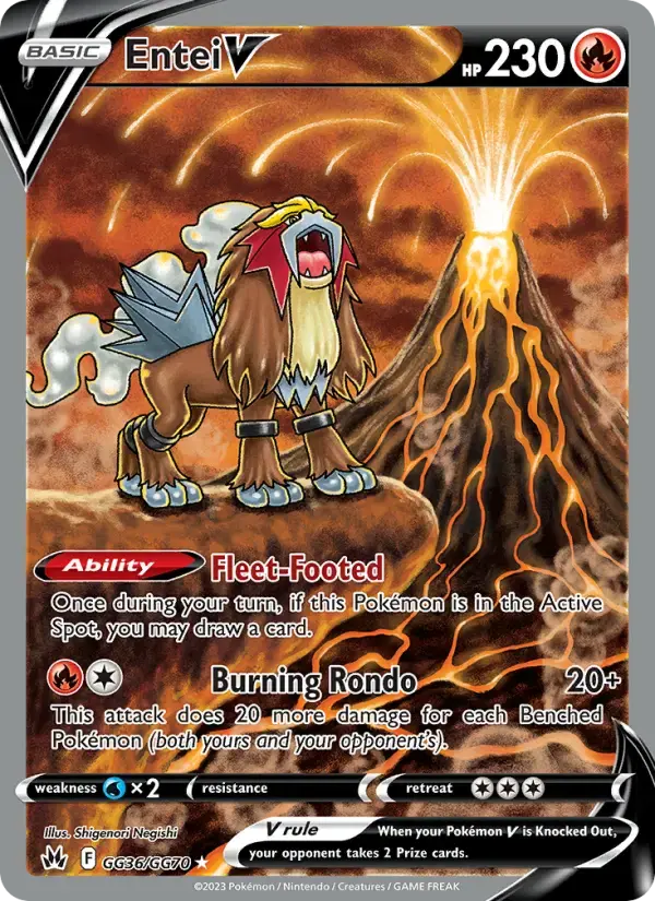 Entei V #GG36 — Crown Zenith
