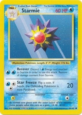 Starmie #64 — Base Set
