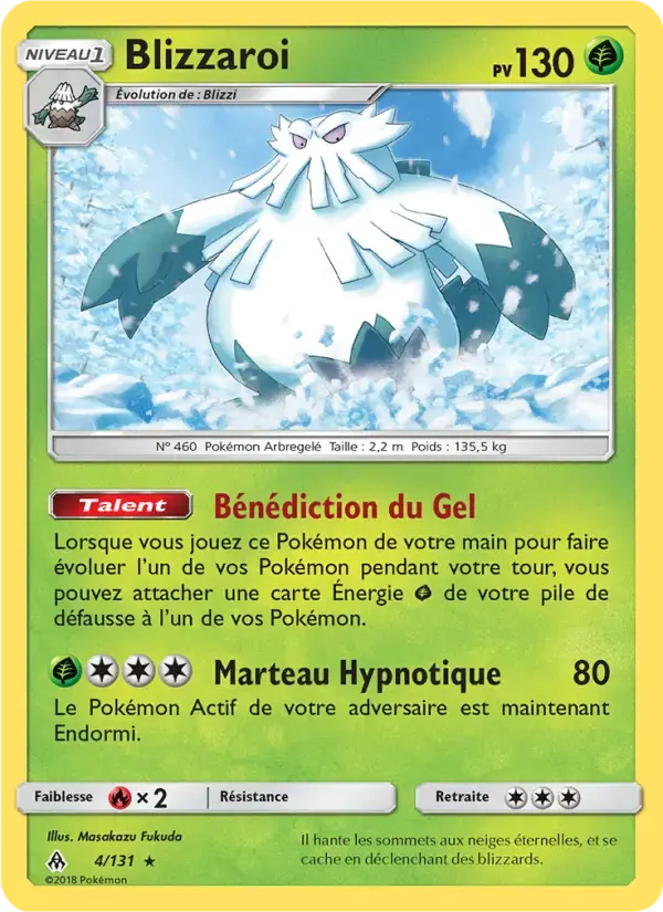 Carte Pokémon Blizzaroi #4 — Lumière Interdite