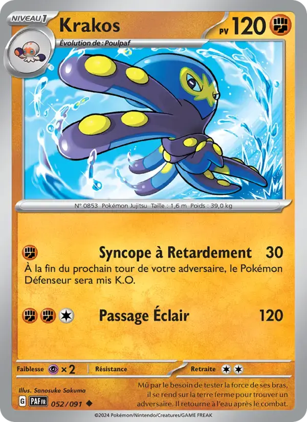 Carte Pokémon Krakos #052 — Destinées de Paldea