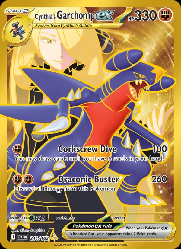 Cynthia's Garchomp ex #241 — Destined Rivals