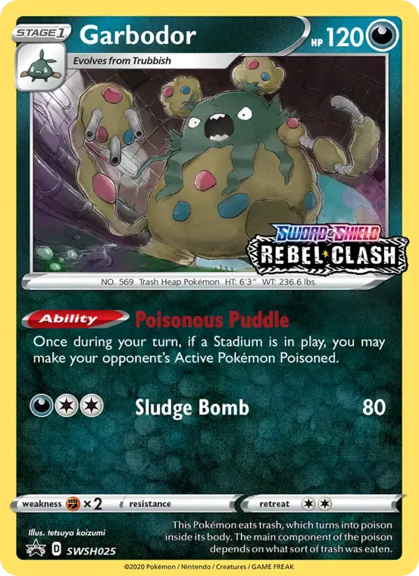 Garbodor #SWSH025 — Sword & Shield Promos