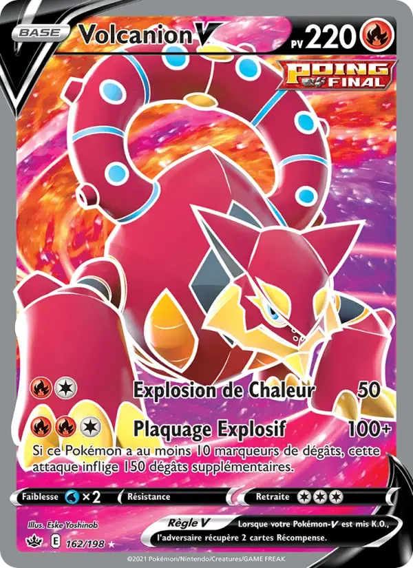 Carte Pokémon Volcanion V #162 — Règne de Glace