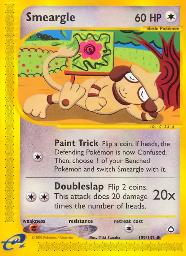 Smeargle #109 — Aquapolis