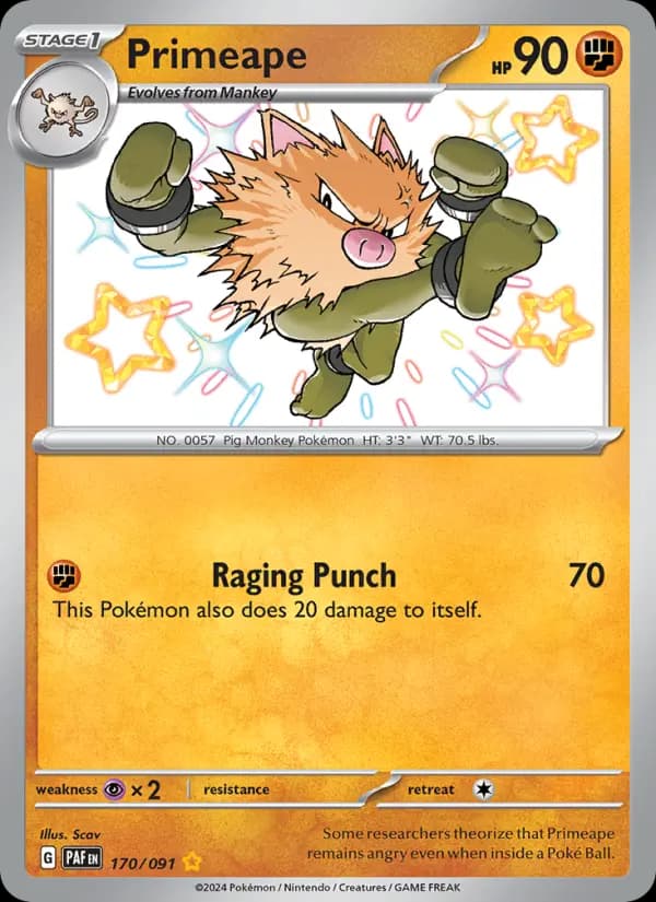 Primeape #170 — Paldean Fates