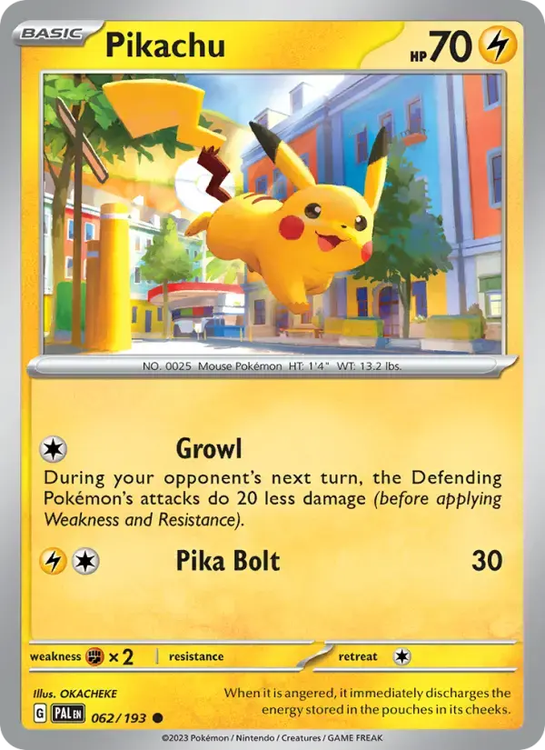 Pikachu #062 — Paldea Evolved