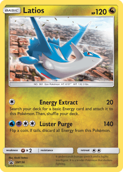 Carte Pokémon Latios #SM136 — Promos Soleil et Lune