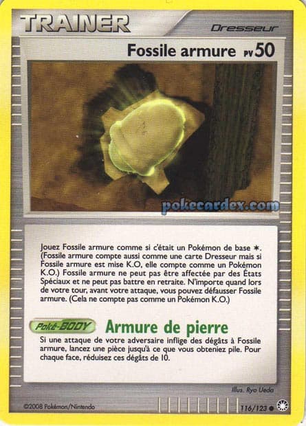 Carte Pokémon Fossile armure #116 — Trésors Mystérieux