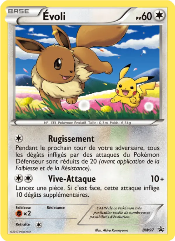 Carte Pokémon Évoli #BW97 — Promos Noir et Blanc