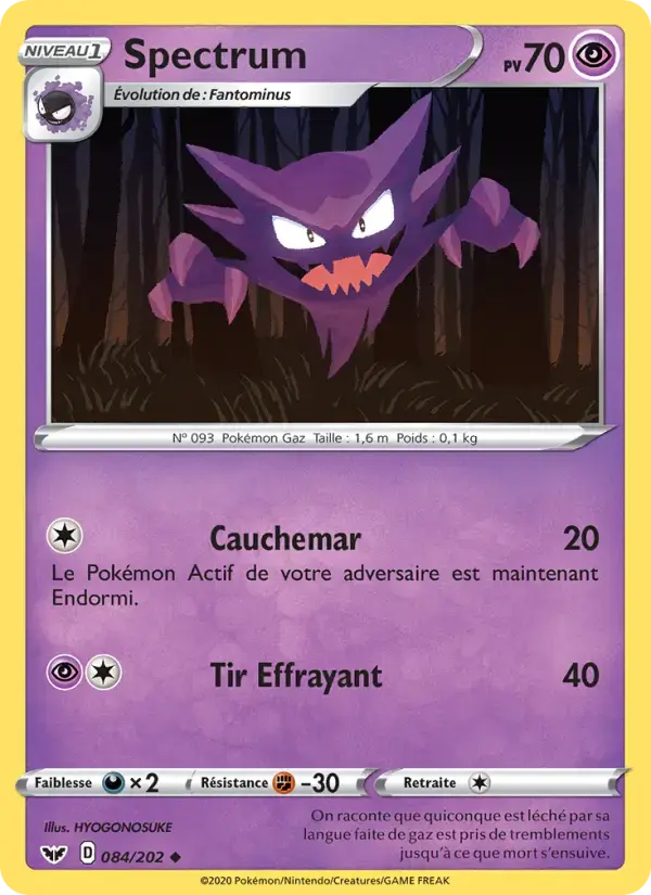 Carte Pokémon Spectrum #84 — Épée et Bouclier