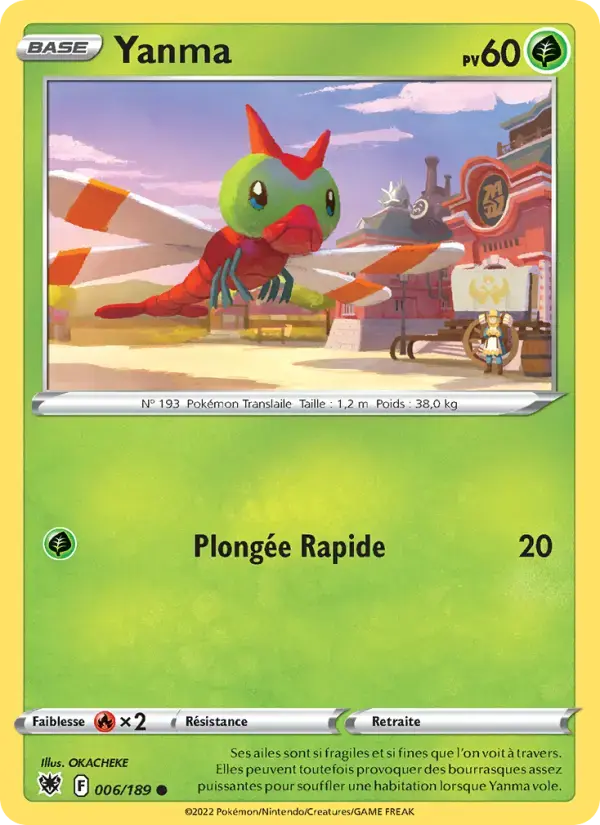 Carte Pokémon Yanma #006 — Astres Radieux
