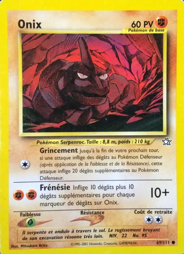 Carte Pokémon Onix #69 — Neo Genesis