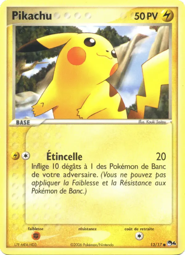 Carte Pokémon Pikachu #13 — POP 4