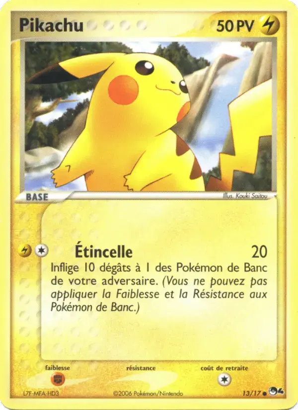 Carte Pokémon Pikachu #13 — POP 4