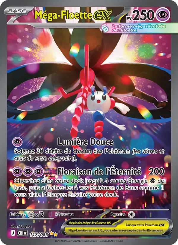Carte Pokémon Méga-Floette-ex #117 — Chaos Ascendant