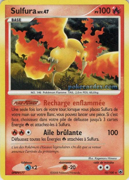 Carte Pokémon Sulfura #10 — Aube Majestueuse
