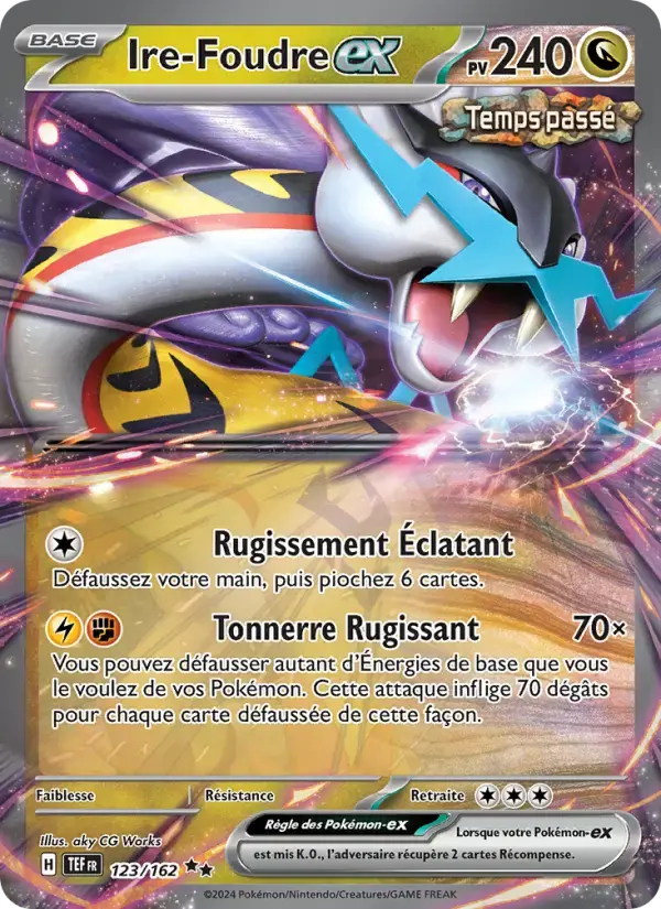 Carte Pokémon Ire-Foudre-ex #123 — Forces Temporelles