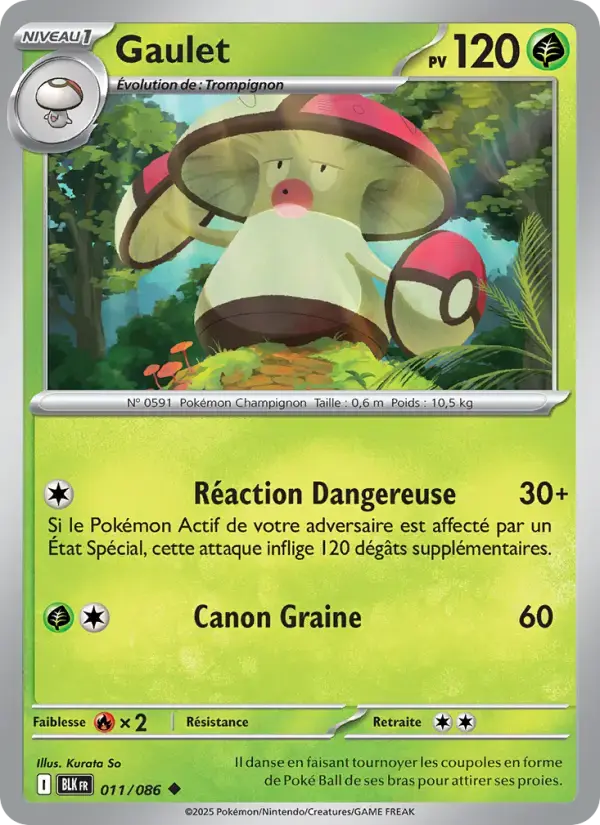 Carte Pokémon Gaulet #011 — Foudre Noire