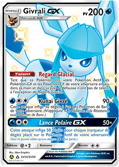 Carte Pokémon Givrali-GX #SV55 — Destinées Occultes