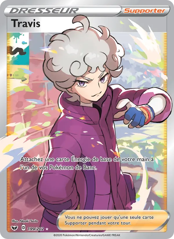 Carte Pokémon Travis #199 — Épée et Bouclier