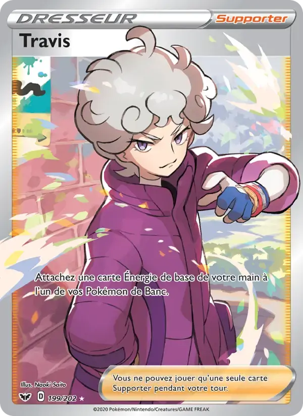 Carte Pokémon Travis #199 — Épée et Bouclier